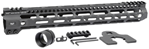 121667 Midwest Industries MICRLW14 Combat Lightweight AR-15 Black Hardcoat Anodized Alu