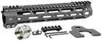 121669 Midwest Industries MIULW105 Ultralight  M-Lok Handguard AR-15 Black Hardcoat Ano