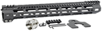 121672 Midwest Industries MIULW15 Ultralight  AR-15 Black Hardcoat Anodized Aluminum/Po