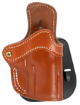 1791 Gun Leathr 121705 1791 Gunleather ORPDH24SCBRR BH2.4S Optic Ready Paddle Holster Size 2.4S OWB Ope
