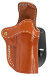 1791 Gun Leathr 121707 1791 Gunleather ORPDH24CBRR BH2.4 Optic Ready Paddle Holster OWB Classic Brown L