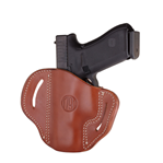 1791 Gun Leathr 121734 1791 Gunleather ORBH24CBRR BH2.4 Optic Ready Belt Holster OWB Classic Brown Leat