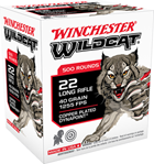 Winchester Ammu 121884 Winchester Ammo WW22LRB Wildcat  22 LR 40 gr Lead Round Nose (LRN) 500 Bx/10 Cs