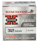 Winchester Ammu 121893 Winchester Ammo 32BL2PW Super-X Blank Rounds 32 S&W 50 Bx/ 100 Cs