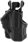 121938 Blackhawk 410776BKR T-Series L2C Black Matte Polymer OWB Fits Glock 43 Right Han