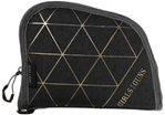 122401 Allen Girls With Guns 908 Foiled Handgun Case with Heather Gray & Gold Foil Fini