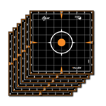 122480 Allen 15301 EZ Aim Splash Self-Adhesive Paper 8" x 8" Sight-In Grid Black/Orange