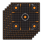 122481 Allen 15314 EZ Aim Splash Self-Adhesive Paper 12" x 12" Sight-In Grid Black/Oran
