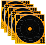122484 Allen 15248 EZ Aim Splash Self-Adhesive Paper 12" x 12" Circle Black/Orange 5 Pa