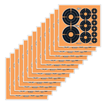 122486 Allen 15254 EZ Aim Splash Self-Adhesive Paper 1"/2"/3" Bullseye Black/Orange 12