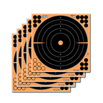 122489 Allen 15317 EZ Aim Splash Self-Adhesive Paper 12" x 12" Bullseye Black/Orange 5