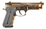 Eaa Corp GIRSAN Girsan 390088 Regard MC Deluxe 9mm Luger 4.90" 18+1 Overall Gold Plated Finish w
