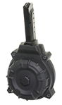 Promag 122824 ProMag DRMA15 S&W  9mm Luger M&P Shield 50rd Black Drum