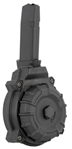 Promag 122836 ProMag DRMA20 Glock Compatible  9mm Luger fits G48, 43x 50rd Black Polymer Drum