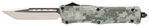 Cobra Enterpris 123160 CobraTec Knives LADCCTK1LTNS CTK-1  Large 3.75" OTF Tanto Plain D2 Steel Blade/A