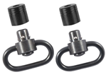 Boyt Harness Co 123446 Outdoor Connection PBS19121 Push Button Swivel Set  1" Black Steel
