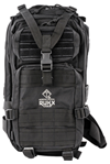 123589 Rukx Gear ATICT1DB Tactical 1 Day Water Resistant Black 600D Polyester with Moll