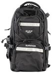 123601 Rukx Gear ATICTSURB Survivor Backpack Floatable Black 600D Polyester with Non-Ru