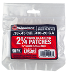 Kleen-bore 123740 Kleen-Bore P203 Super Shooter Cleaning Patches Cotton 50 Pack 2 1/4" Square .38/