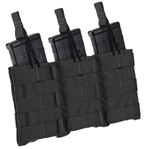 Tacshield (mili 123919 TACSHIELD (MILITARY PROD) T3608BK Speed Load Triple Pistol Mag Pouch Black 1000D