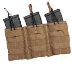 Tacshield (mili 123922 TACSHIELD (MILITARY PROD) T3508CY Speed Load Triple Rifle Mag Pouch Coyote 1000D
