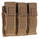 Tacshield (mili 123924 TACSHIELD (MILITARY PROD) T3603CY Universal Triple Pistol Mag Pouch Coyote 1000D