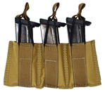 Tacshield (mili 123927 TACSHIELD (MILITARY PROD) T3608CY Speed Load Triple Pistol Mag Pouch Coyote 1000