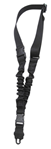 Tacshield (mili 123969 Tacshield T6010BK Shock Sling made of Black Webbing with Double QRB & Single-Poi