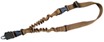 Tacshield (mili 123970 Tacshield T6010CY Shock Sling made of Coyote Webbing with Double QRB & Single-Po