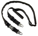 Tacshield (mili 123973 Tacshield T6030BK Warrior 2-in-1 Sling made of Black Webbing with HK Snap Hook &