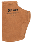124044 Galco STO834 Stow-N-Go Holster IWB Style made of Leather with Natural Finish, Me