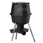 Gsm Outdoors 124117 American Hunter AH-225GRAV Gravity Feeder w/Nesting Hopper 30 Gallon Capacity Bl