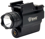 Gsm Outdoors 124162 SME SME-WLLP Tactical Weapon Light w/Laser For Handgun 250 Lumens Output White C