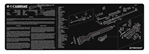 Tekmat 124483 TekMat TEKR36M1CARB M1 Carbine Cleaning Mat Black/White Rubber 36" Long M1 Carbi