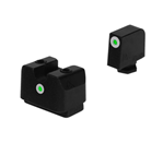 124543 Rival Arms RA4B231G In-Line Night Sights Square Green with White Outline Front,