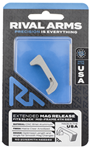 124547 Rival Arms RA72G002D Magazine Release  Fits Glock Gen4 Extended Silver Aluminum