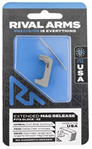 124558 Rival Arms RA72S001D Magazine Release  Extended Dark Gray Aluminum for Sig P320