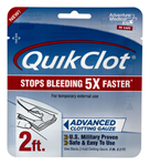 124930 Adventure Medical Kits 50200025 QuikClot  Stop Bleeding White Clotting Gauze