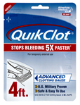 124931 Adventure Medical Kits 50200026 QuikClot  Stop Bleeding White 3" x 48" Clotting