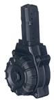 Promag 125113 ProMag DRMA26 OEM  Black Drum 30rd for 9mm Luger AR-15 with Glock Style Mag