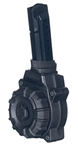 Promag 125119 ProMag DRMA27 OEM  Black Drum 30rd for 9mm Luger Glock 17, 19