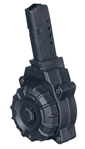 Promag 125121 ProMag DRMA34 OEM  Black Drum 30rd for 9mm Luger Glock 43