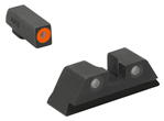 126245 Meprolight USA 402243137 Mepro Hyper-Bright Front Sight Fixed Tritium Orange Bla