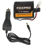 Foxpro Inc 126578 Foxpro SUPBATTCHG Super High Capacity Battery & Car Charger  11.1  Volt 10,000 m