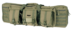126627 Rukx Gear ATICT36DGG Tactical Double Gun Case 36" Water Resistant Green 600D Pol