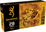 Browning Ammuni 126998 Browning Ammo B192400281 BXS  28 Nosler 139 gr Polymer Tipped Copper 20 Bx/ 10 C