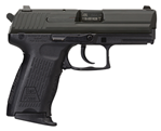 Heckler & Koch  HK 81000043 P2000 V3 9mm Luger 3.66" 10+1 Black Steel Black Interchangeable Back
