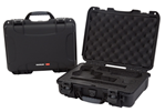 Nanuk (plastica 128180 Nanuk 910-CLASG1 910 Classic 2 Up Pistol Case Black Polymer with Latches & Close