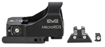 128307 Meprolight USA ML880500 MicroRDS Kit Fits Glock MOS 1x 3 MOA Illuminated Red Dot