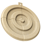 Birchwood Casey 128528 BC-3DTGTBETSM B/C 3D BULLS EYE TARGET SMALL 3PK
